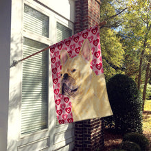 Load image into Gallery viewer, French Bulldog Hearts Love Valentine's Day Flag Canvas House Size