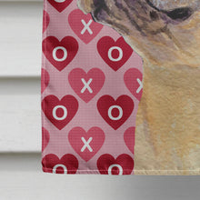 Load image into Gallery viewer, French Bulldog Hearts Love Valentine's Day Flag Canvas House Size