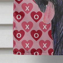 Load image into Gallery viewer, Briard Hearts Love and Valentine's Day Portrait Flag Canvas House Size