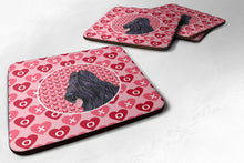 Load image into Gallery viewer, Briard  Coasters - Set of 4 Lightweight Foam, Absorbent Drink Coasters
