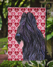 Load image into Gallery viewer, Briard Hearts Love and Valentine's Day Portrait Flag GSS4489GFarden