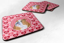 Load image into Gallery viewer, Bulldog English  Coasters - Set of 4 Lightweight Foam, Absorbent Drink Coasters