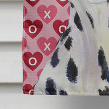 Load image into Gallery viewer, Dalmatian Hearts Love and Valentine's Day Portrait Flag Canvas House Size