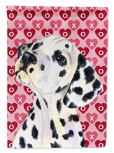 Load image into Gallery viewer, Dalmatian Hearts Love and Valentine's Day Portrait Flag Canvas House Size