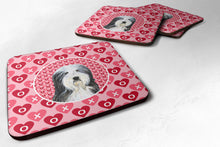 Load image into Gallery viewer, Bearded Collie  Coasters - Set of 4 Lightweight Foam, Absorbent Drink Coasters