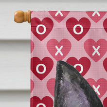 Load image into Gallery viewer, Australian Kelpie Hearts Love and Valentine's Day  Flag Canvas House Size