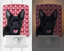 Load image into Gallery viewer, Australian Kelpie Hearts Love Valentine's Day Ceramic Night Light SS4498CNL