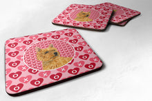 Load image into Gallery viewer, Norwich Terrier  Coasters - Set of 4 Lightweight Foam, Absorbent Drink Coasters