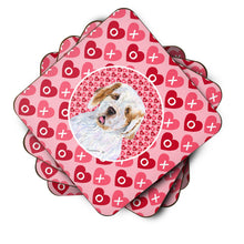 Load image into Gallery viewer, Clumber Spaniel  Coasters - Set of 4 Lightweight Foam, Absorbent Drink Coasters