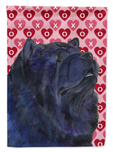 Load image into Gallery viewer, Chow Chow Hearts Love and Valentine's Day Portrait Flag Canvas House Size