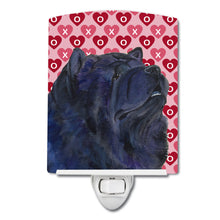 Load image into Gallery viewer, Chow Chow Hearts Love and Valentine's Day Portrait Ceramic Night Light SS4501CNL
