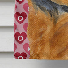 Load image into Gallery viewer, Chow Chow Hearts Love and Valentine's Day Portrait Flag Canvas House Size