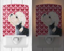 Load image into Gallery viewer, Dandie Dinmont Terrier Hearts Love Valentine's Day Ceramic Night Light SS4503CNL
