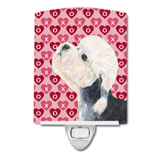 Load image into Gallery viewer, Dandie Dinmont Terrier Hearts Love Valentine's Day Ceramic Night Light SS4503CNL