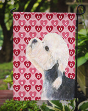 Load image into Gallery viewer, Dandie Dinmont Terrier Hearts Love Valentine's Day Garden Flag – Decorative Outdoor Yard Flag