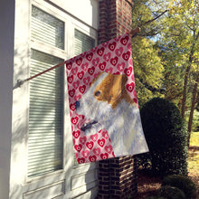 Load image into Gallery viewer, Jack Russell Terrier Hearts Love and Valentine's Day  Flag Canvas House Size