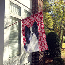 Load image into Gallery viewer, Papillon Hearts Love Valentine's Day Flag Canvas House Size