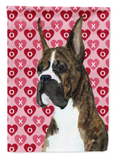 Load image into Gallery viewer, Boxer Hearts Love and Valentine's Day Portrait Flag Canvas House Size