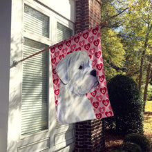 Load image into Gallery viewer, Boxer Hearts Love and Valentine's Day Portrait Flag Canvas House Size
