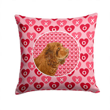 Load image into Gallery viewer, Sussex Spaniel Hearts Love Valentine's Day Throw Pillow - 14x14 Decorative Pillow – Art for Your Home &amp; Patio SS4510PW1414