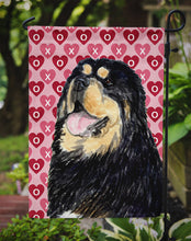 Load image into Gallery viewer, Tibetan Mastiff Hearts Love Valentine's Day Garden Flag – Decorative Outdoor Yard Flag