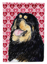 Load image into Gallery viewer, Tibetan Mastiff Hearts Love Valentine's Day Garden Flag – Decorative Outdoor Yard Flag