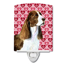 Load image into Gallery viewer, Springer Spaniel Hearts Love Valentine's Day Ceramic Night Light SS4513CNL