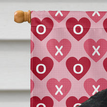 Load image into Gallery viewer, Gordon Setter Hearts Love and Valentine's Day Portrait Flag Canvas House Size