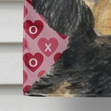 Load image into Gallery viewer, Gordon Setter Hearts Love and Valentine's Day Portrait Flag Canvas House Size