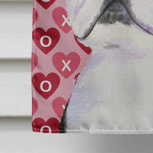 Load image into Gallery viewer, Boston Terrier Hearts Love and Valentine's Day Portrait Flag Canvas House Size