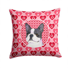 Load image into Gallery viewer, Boston Terrier Hearts Love Valentine's Day Throw Pillow - 14x14 Decorative Pillow – Art for Your Home &amp; Patio SS4516PW1414