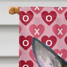 Load image into Gallery viewer, Chihuahua Hearts Love and Valentine's Day Portrait Flag Canvas House Size