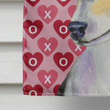 Load image into Gallery viewer, Chihuahua Hearts Love and Valentine's Day Portrait Flag Canvas House Size