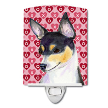 Load image into Gallery viewer, Chihuahua Hearts Love and Valentine's Day Portrait Ceramic Night Light SS4518CNL
