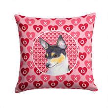Load image into Gallery viewer, Chihuahua Hearts Love and Valentine's Day Portrait Throw Pillow - 14x14 Decorative Pillow – Art for Your Home &amp; Patio SS4518PW1414