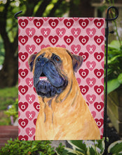 Load image into Gallery viewer, Mastiff Hearts Love and Valentine's Day Portrait Garden Flag – Decorative Outdoor Yard Flag