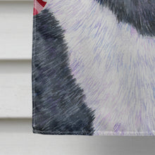 Load image into Gallery viewer, Akita Hearts Love and Valentine's Day Portrait Flag Canvas House Size