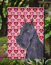 Load image into Gallery viewer, Schnauzer Hearts Love and Valentine's Day Portrait Garden Flag – Decorative Outdoor Yard Flag