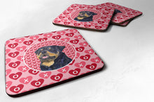 Load image into Gallery viewer, Rottweiler  Coasters - Set of 4 Lightweight Foam, Absorbent Drink Coasters