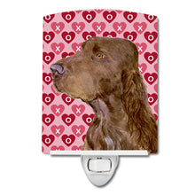 Load image into Gallery viewer, Field Spaniel Hearts Love and Valentine's Day Portrait Ceramic Night Light SS4525CNL