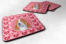Load image into Gallery viewer, Basset Hound  Coasters - Set of 4 Lightweight Foam, Absorbent Drink Coasters