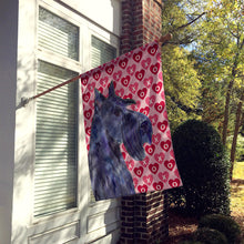 Load image into Gallery viewer, Scottish Terrier Hearts Love and Valentine's Day  Flag Canvas House Size