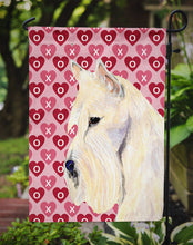 Load image into Gallery viewer, Scottish Terrier Hearts Love Valentine's Day Portrait Garden Flag – Decorative Outdoor Yard Flag