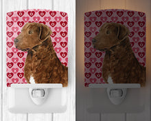 Load image into Gallery viewer, Chesapeake Bay Retriever Hearts Love and Valentine's Day Ceramic Night Light SS4531CNL