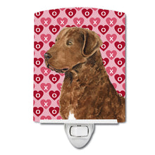 Load image into Gallery viewer, Chesapeake Bay Retriever Hearts Love and Valentine's Day Ceramic Night Light SS4531CNL