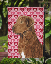 Load image into Gallery viewer, Chesapeake Bay Retriever Hearts Love and Valentine's Day  Garden Flag – Decorative Outdoor Yard Flag