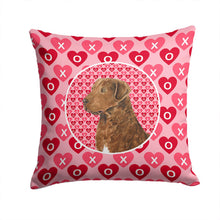 Load image into Gallery viewer, Chesapeake Bay Retriever Hearts Love and Valentine's Day Throw Pillow - 14x14 Decorative Pillow – Art for Your Home &amp; Patio SS4531PW1414