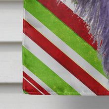 Load image into Gallery viewer, Skye Terrier Candy Cane Holiday Christmas Flag Canvas House Size