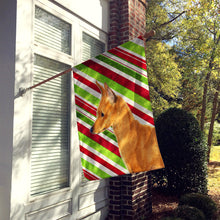 Load image into Gallery viewer, Min Pin Candy Cane Holiday Christmas Flag Canvas House Size