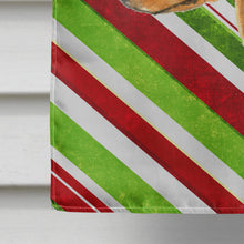 Load image into Gallery viewer, Min Pin Candy Cane Holiday Christmas Flag Canvas House Size